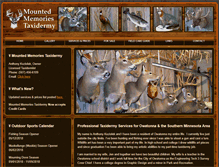 Tablet Screenshot of mounted-memories-taxidermy.com